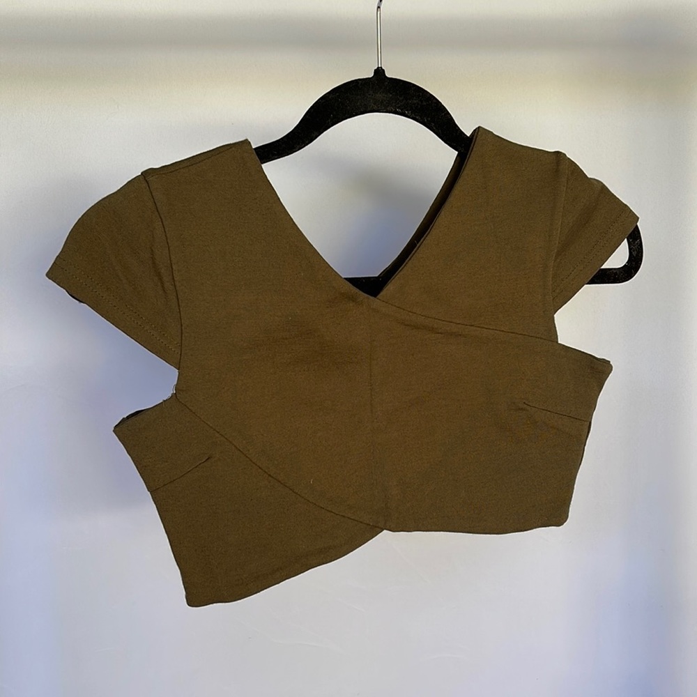 Army green Crop Top from ANGL